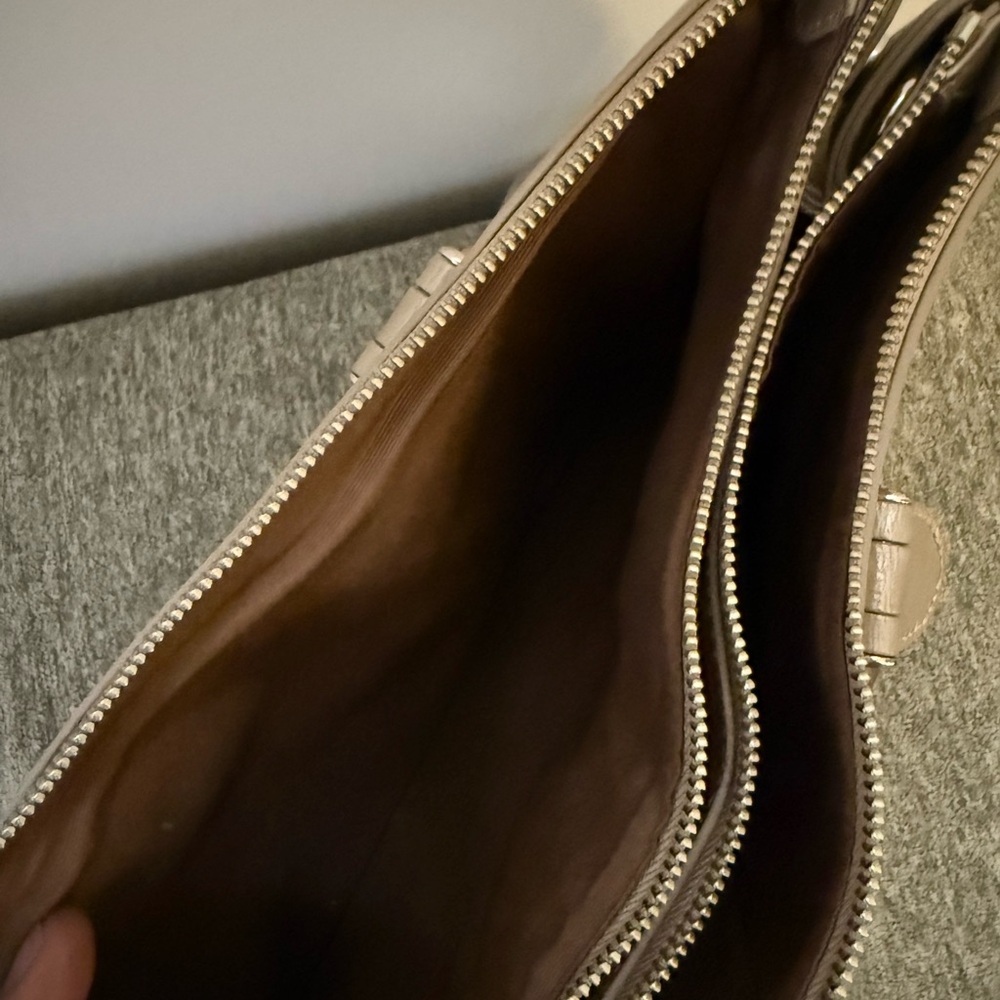 Lauren Ralph Lauren Taupe Women's Satchel - Picture 8 of 12
